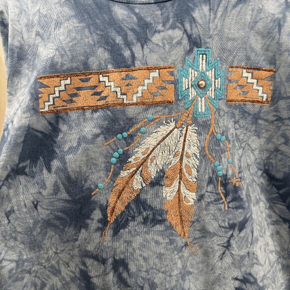 Cactus Bay by Lynee Womens Vintage Native American Shirt Size Large Festival 90s - Picture 4 of 7